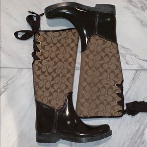 Coach rain boots